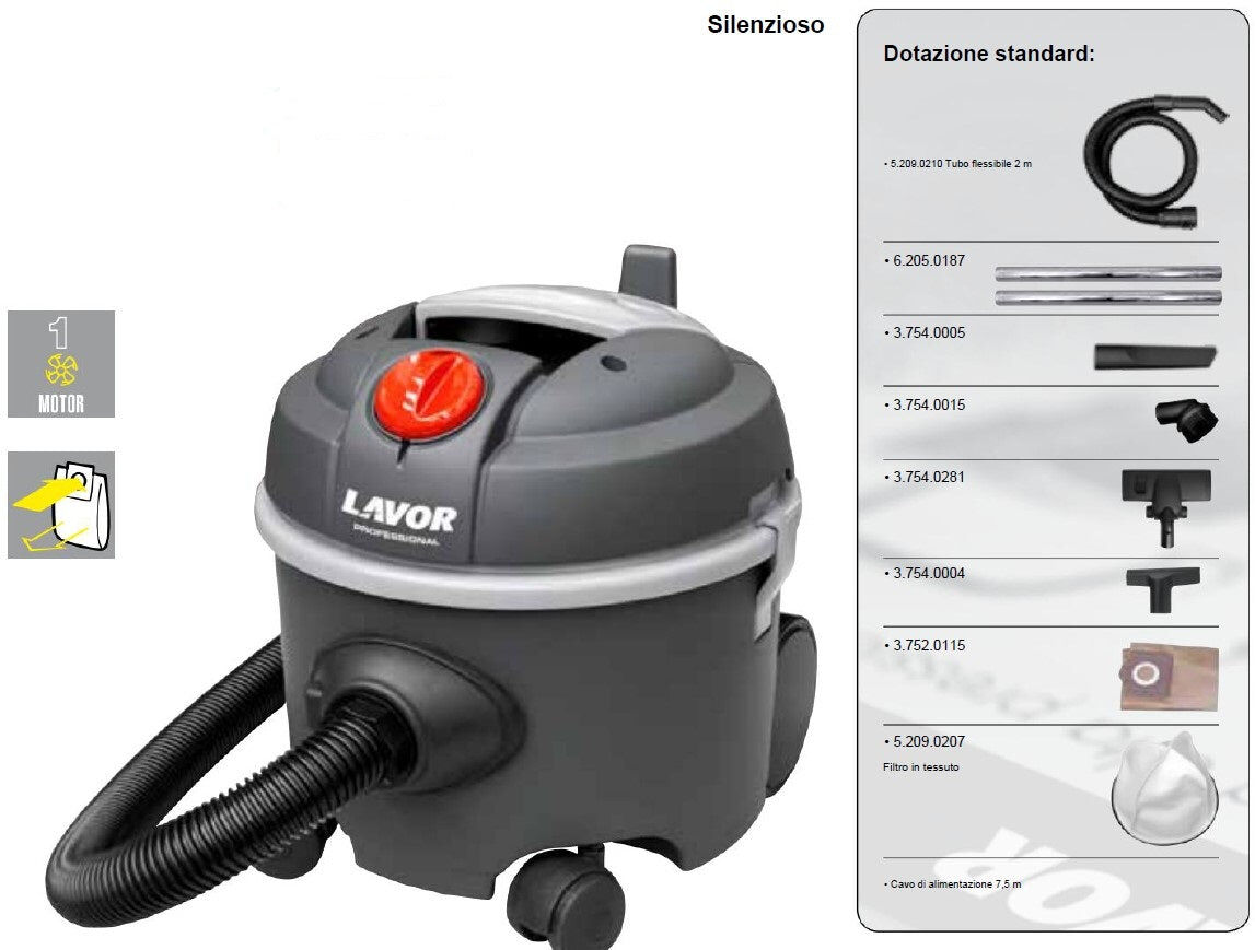 Lavor SILENT Aspirapolvere PROFESSIONALE
