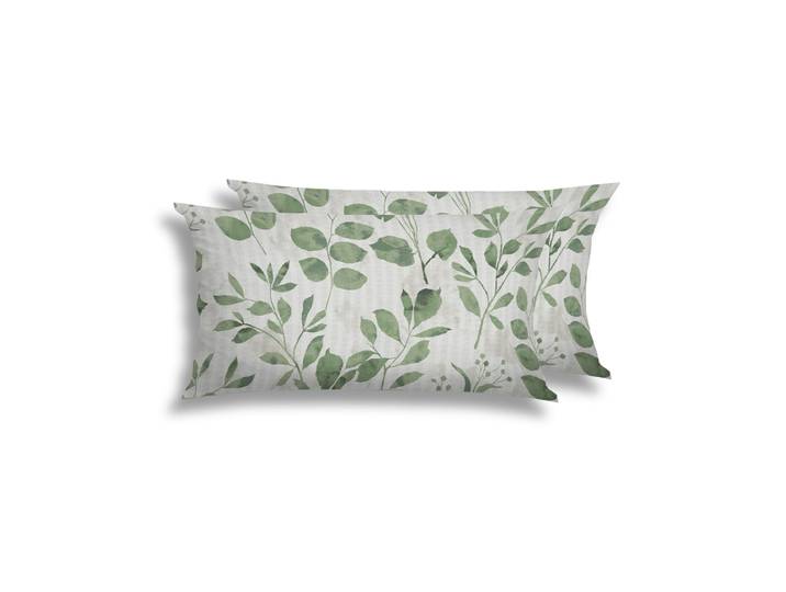 Kissenbezüge FLORELLA Chara lind Soft-Touch Seersucker, 50% Baumwolle, 50% Viskose , grün (gruen), B:40cm L:80cm, Seersucker, Obermaterial: 50% Baumwolle CO. 50% Viskose CV., Kissenbezüge, Kissenbezüge