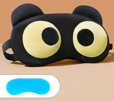 Uplifted Finds Women Breathable Polyester Eye Mask For Sleeping Travel Blindfold a With Ice