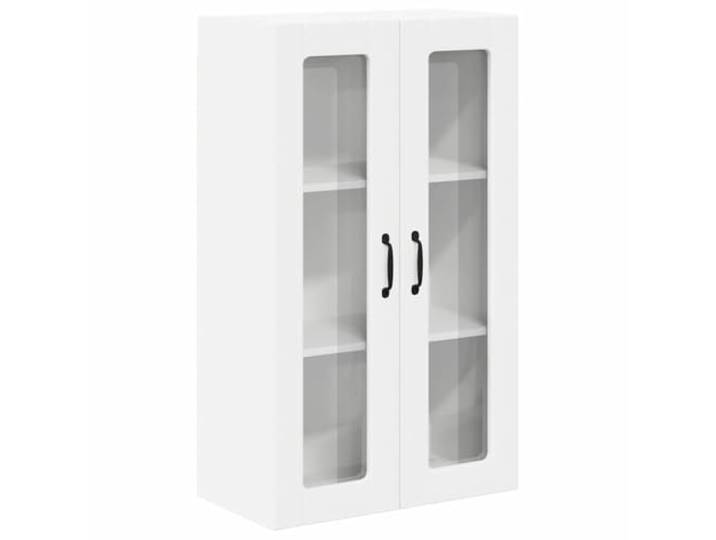 fsahslih Küchen Wandschrank Weiß 60x31x100 cm Hängeschrank Zweitüriger Küchenschrank aus Holzwerkstoff für Teller und Gläser. Ideal für Küche und Esszimmer mit viel Stauraum.
