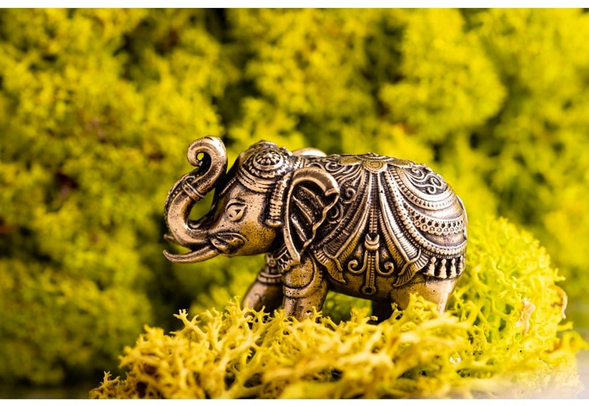 Geluk olifant decoratie voor op tafel