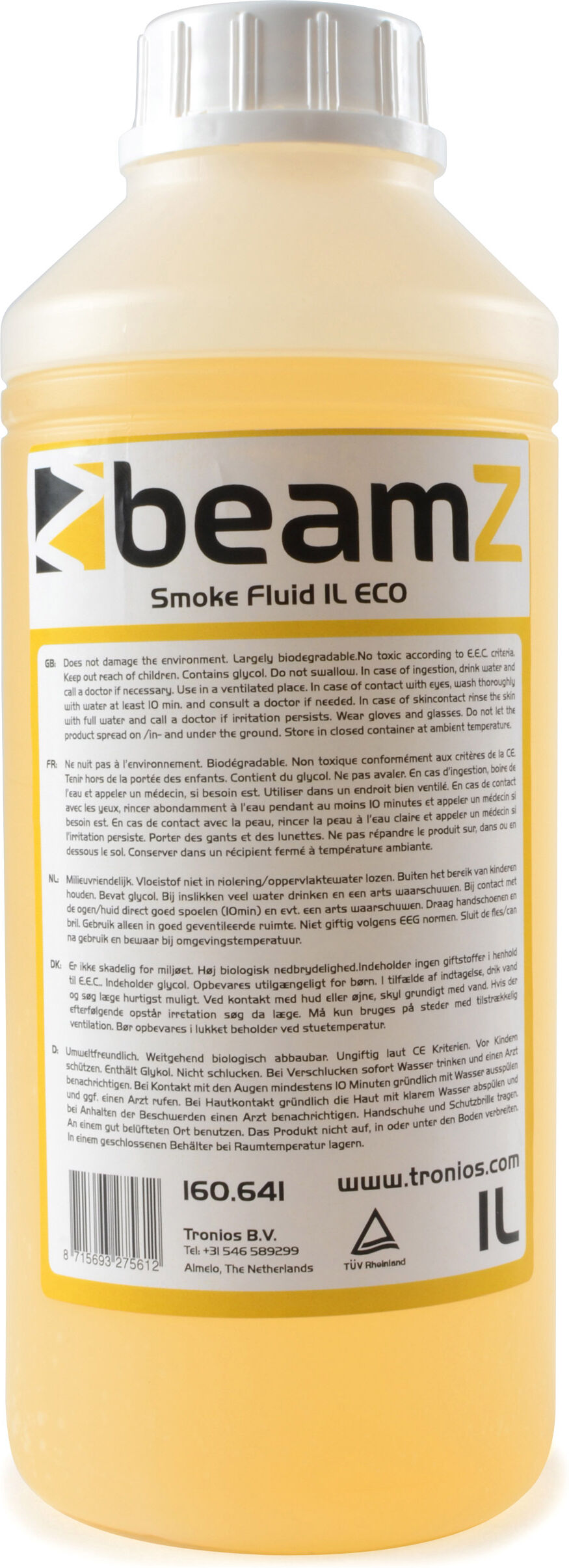 Beamz Fsmf1e-O Nebelfluid 1l Standard Orange