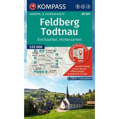 KOMPASS Wanderkarte 891 Feldberg, Todtnau, Kirchzarten, Hinterzarten 1:25.000, Sonstige von , KOMPASS Freytag & Berndt, 978-3-99154-376-3