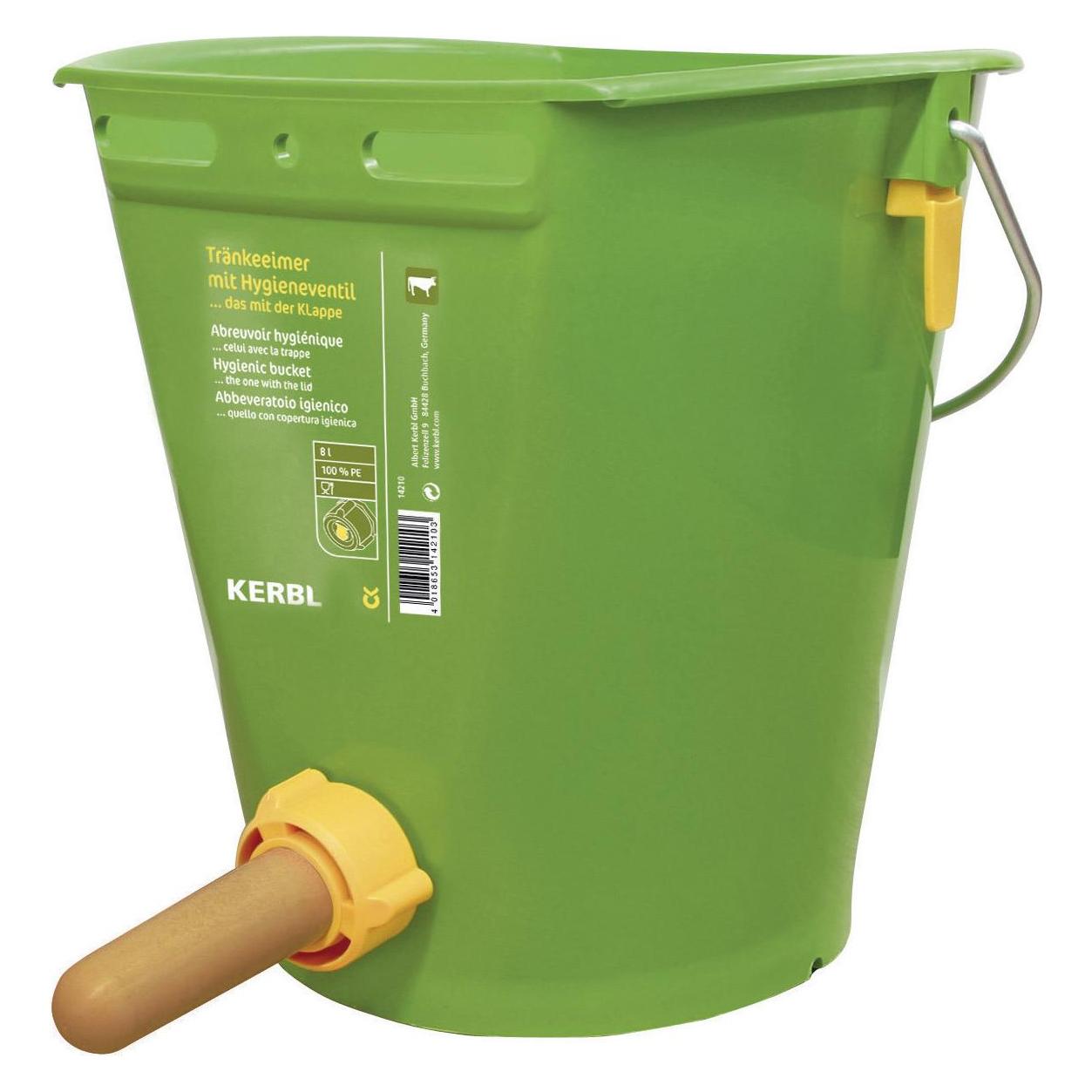 Kerbl Hygiene Tränkeeimer mit Klapp-Ventil für Kälber (14210)