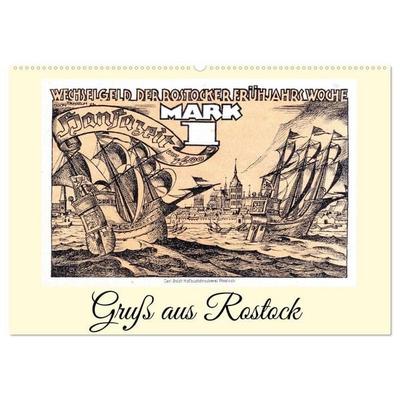 Gruß aus Rostock (Wandkalender 2027 DIN A2 quer), CALVENDO Monatskalender