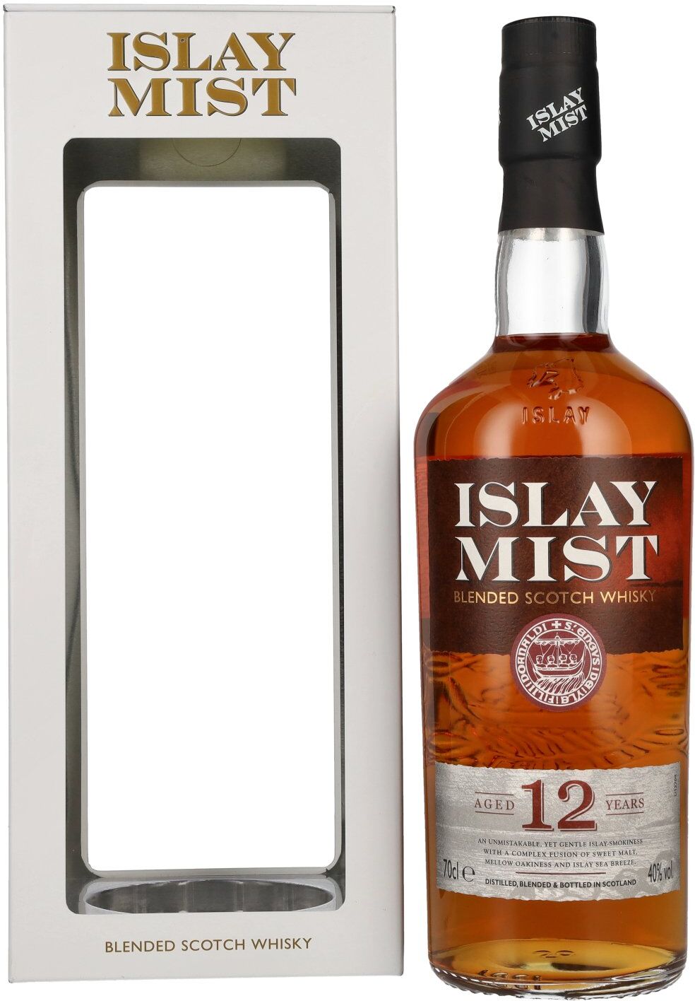 Islay Mist 12 Years Old Blended Scotch Whisky 40% Vol. 0,7l in Geschenkbox