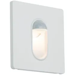 Paulmann Wandeinbauleuchte WALL, eckig, 230V, 1.7W 2700K 110lm, Weiß, 2.7W mit Bewegungssensor PAUL-92923