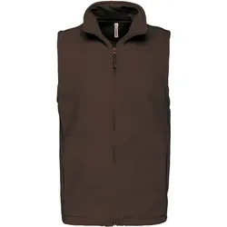 Kariban Herren Microfleece Gilet 'Luca' Bodywarmer K913 chocolate XL