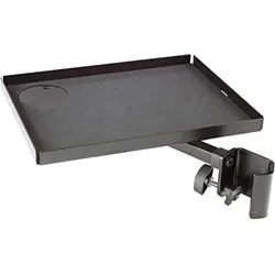 K&M Ablageplatte 12227-000-55 schwarz (12227-000-55), Zubehör Instrumente, Schwarz