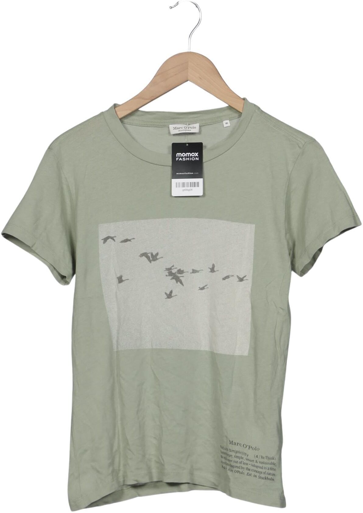 Marc O' Polo T-Shirt, Grün, Gr. XS, Baumwolle - Second Hand