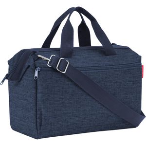 Reisenthel Reisetasche Allrounder S Pocket, twist navy, 39 cm, mit Außenfach, aus recyceltem PET, 11 Liter
