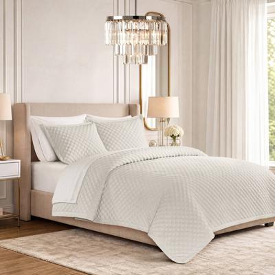 Kodotan sofa 3-Piece King Velvet Coverlet Mini Set