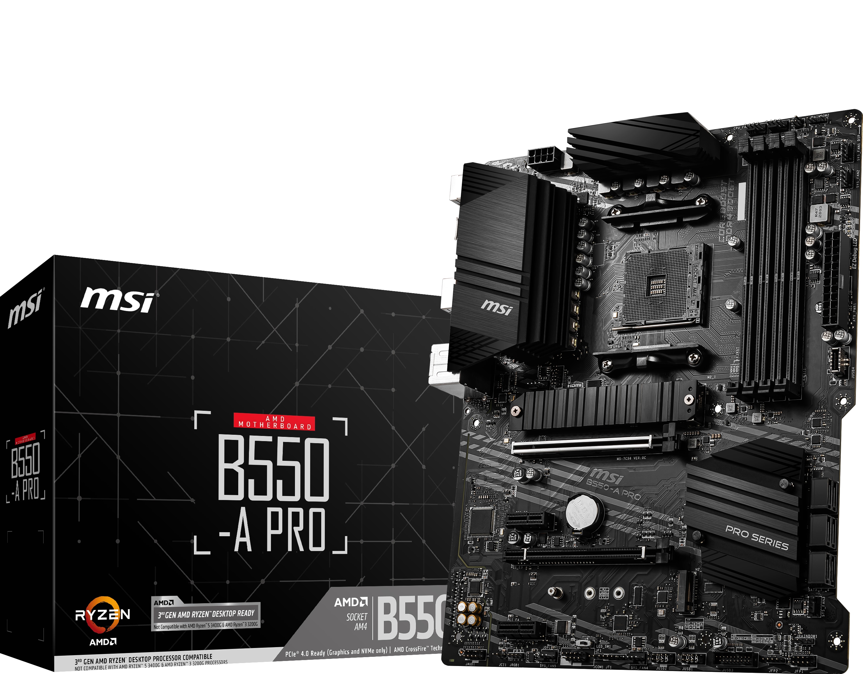 MSI B550-A Pro ATX Mainboard - Sockel AM4