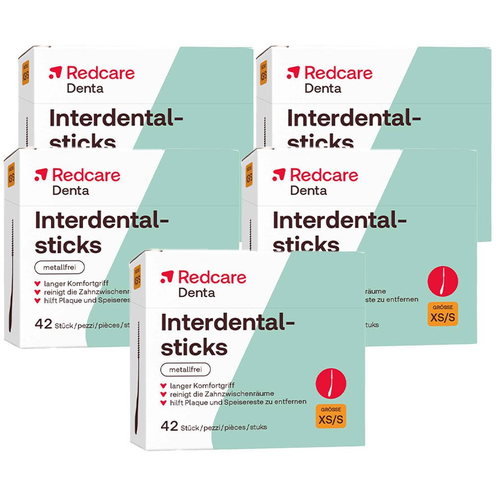 Redcare Interdentalsticks (Metallfrei) Fünferpack 5x42 St Zahnbürste