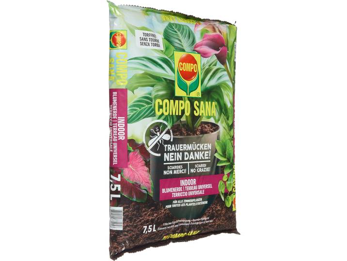 Compo Blumenerde Trauermücken nein danke 7.5L