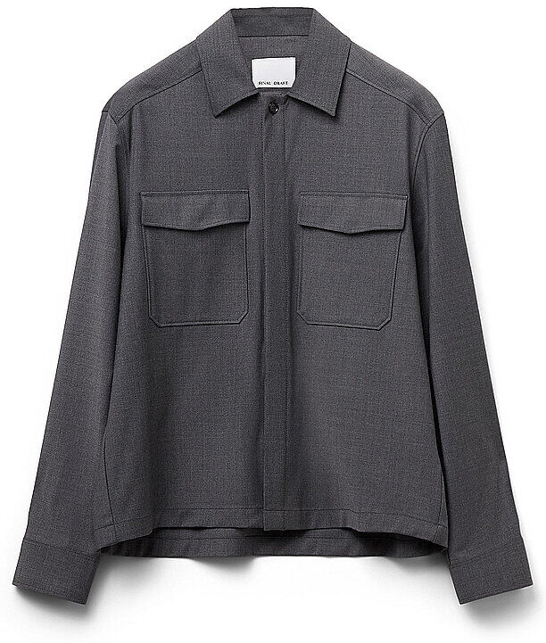 FINAL DRAFT Overshirt 555 grau   M M