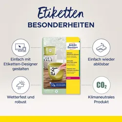 AVERY Zweckform wetterfeste Folienetiketten 45,7 x 21,2 mm