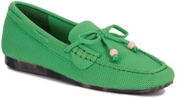 Women's Neve Flat Knit Moccasin by Ros Hommerson in Green Knit (Size 11 M)