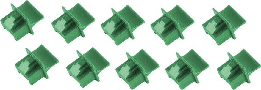 Shiverpeaks Staubbescherming voor RJ45 Koppelingen, Groen, BS08-01025-10