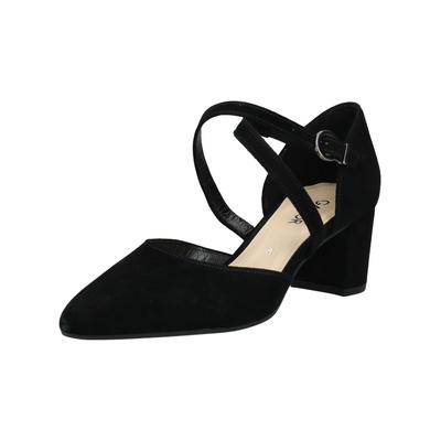 Pumps GABOR "Gabor Pumps Leder", Damen, Gr. 38,5, schwarz, Leder, Schuhe Pumps