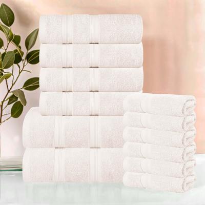 Superior Smart Dry Zero Twist Cotton 12-Piece Assorted Towel Set