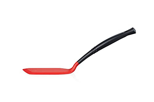 Le Creuset Professionele platte spatel met siliconen rand, kersenrood
