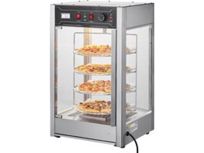 Présentoir Chauffant Commercial - DUOKU - SC-PS14 - 4 Niveaux - 800W - 14 Pouces