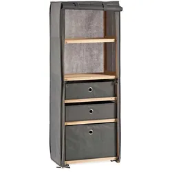 San Ignacio KIPIT - Regal 3 Schubladen Holz 113 x 42 x 28 cm Grau