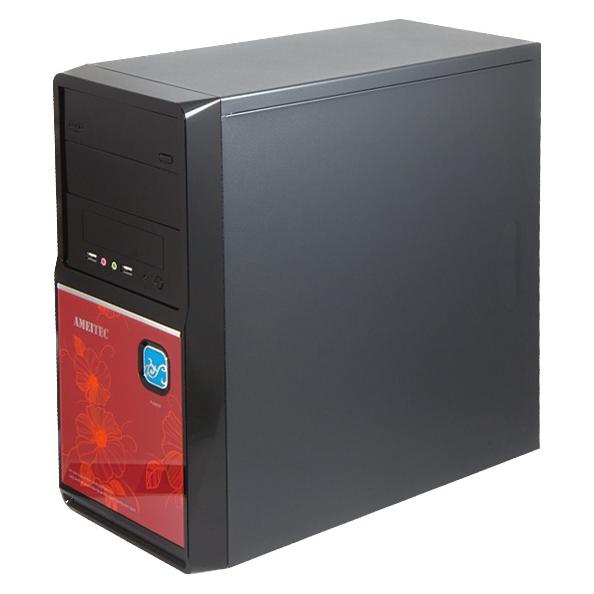 Exactgame AMEI Case AM-C1002BR (black/red) - Color Printing (ATX, mATX) (AMEI Case AM-C1002BR)
