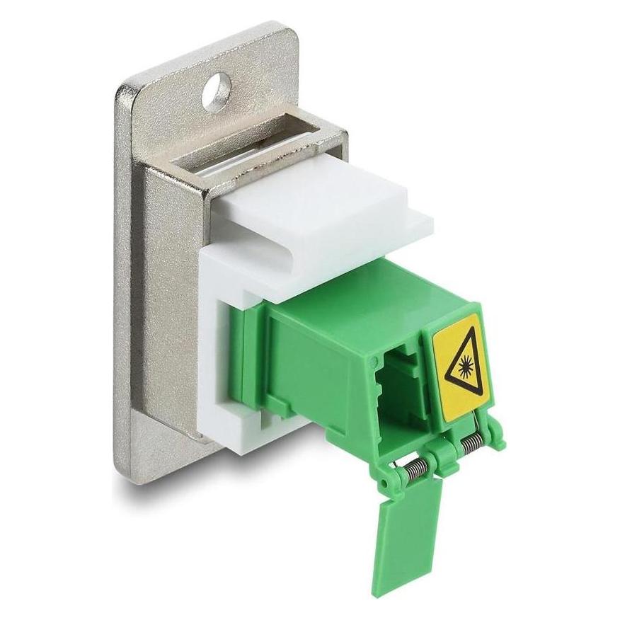 Delock Panel Mount LC Duplex Buchse zu LC Duplex Buchse mit (Keystone Modul) (91088)