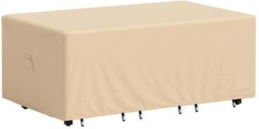 Costway Patio Furniture Cover with Padded Handle and Click-Close Straps-90 x 50 x 32 inches