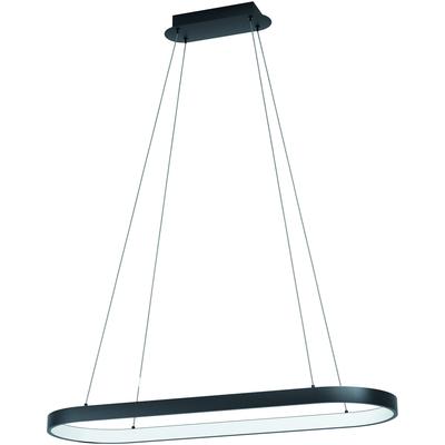 EGLO Hängeleuchte "CODRIALES Pendellampe - Stahl - LED - 27W - IP20", schwarz, 1, H: 110cm, 1 Stk., Leuchten, Hängelampe, Deckenlampe, Wohnzimmer, Esszimmer, L78 x B30 x H110 cm, Hängeleuchte