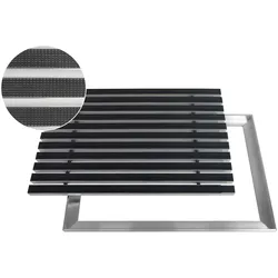 ACO Eingangsmatte Vario + Rahmen 26,5mm Aluminium   100x50cm   Gummi Schwarz