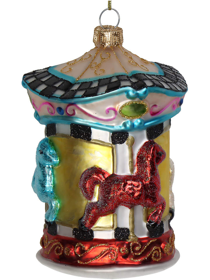 Kersten Christbaumkugel ''Carousel'' in Bunt - (H)12 cm - onesize