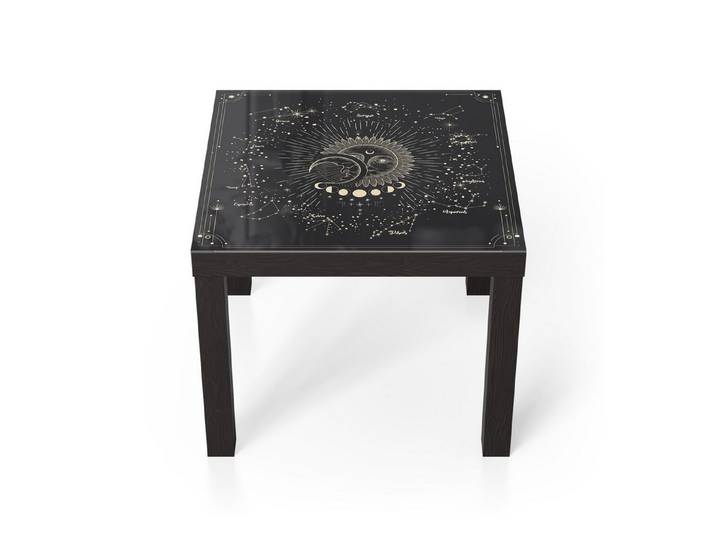 DEQORI Couchtisch 'Poetisches Sternbild', Glas Beistelltisch Glastisch modern