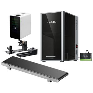 xTool Graviermaschine F2 Ultra Dual-Laser, LK4, Deluxe Bundle, 60W + 40W Ausgangsleistung, 0.005mm Laser, 900.000mm/min