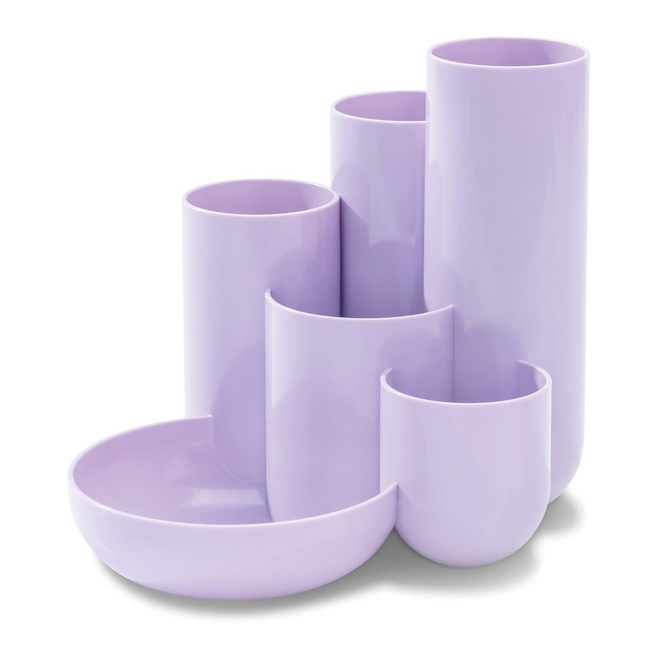 HAN Schreibtisch-Organizer CAMPUS pastelllila Polystyrol 5 Fächer 13,1 x 15,4 x 13,7 cm
