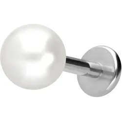 Titan Labret mit Innengewinde SYNTHETISCHE PERLE