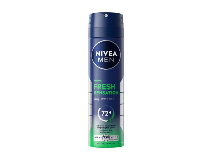 NIVEA MEN Fresh Sensation Anti-transpirant Spray - Deodorant - 72u bescherming - Alcoholvrij - 150 ml