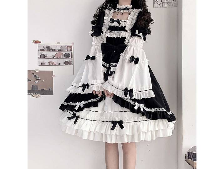 Jupe Lolita reine sombre Polar Aurora Op Robe Lolita