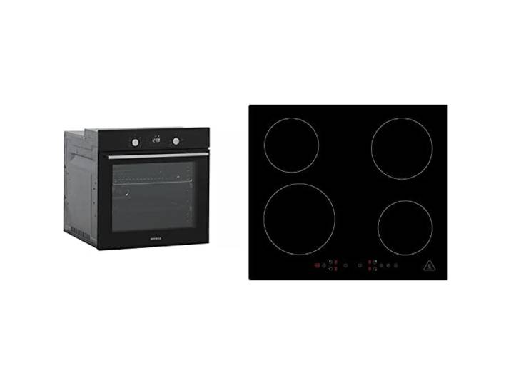 Respekta autarker Glas- Einbaubackofen AB700 mit LED-Timer + Induktionskochfeld