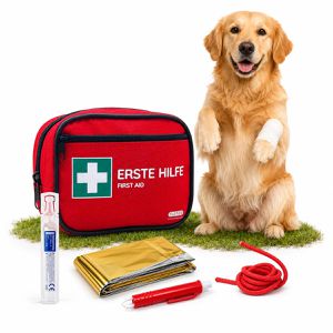 Flexeo Erste-Hilfe-Tasche für Hunde & Katzen, 24-teilig, gefüllt