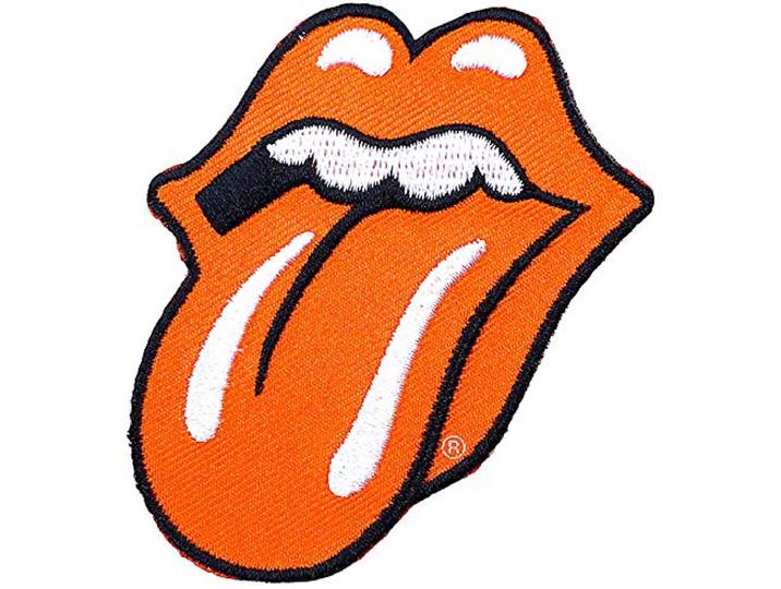 The Rolling Stones Patch Classic Tongue Oranje
