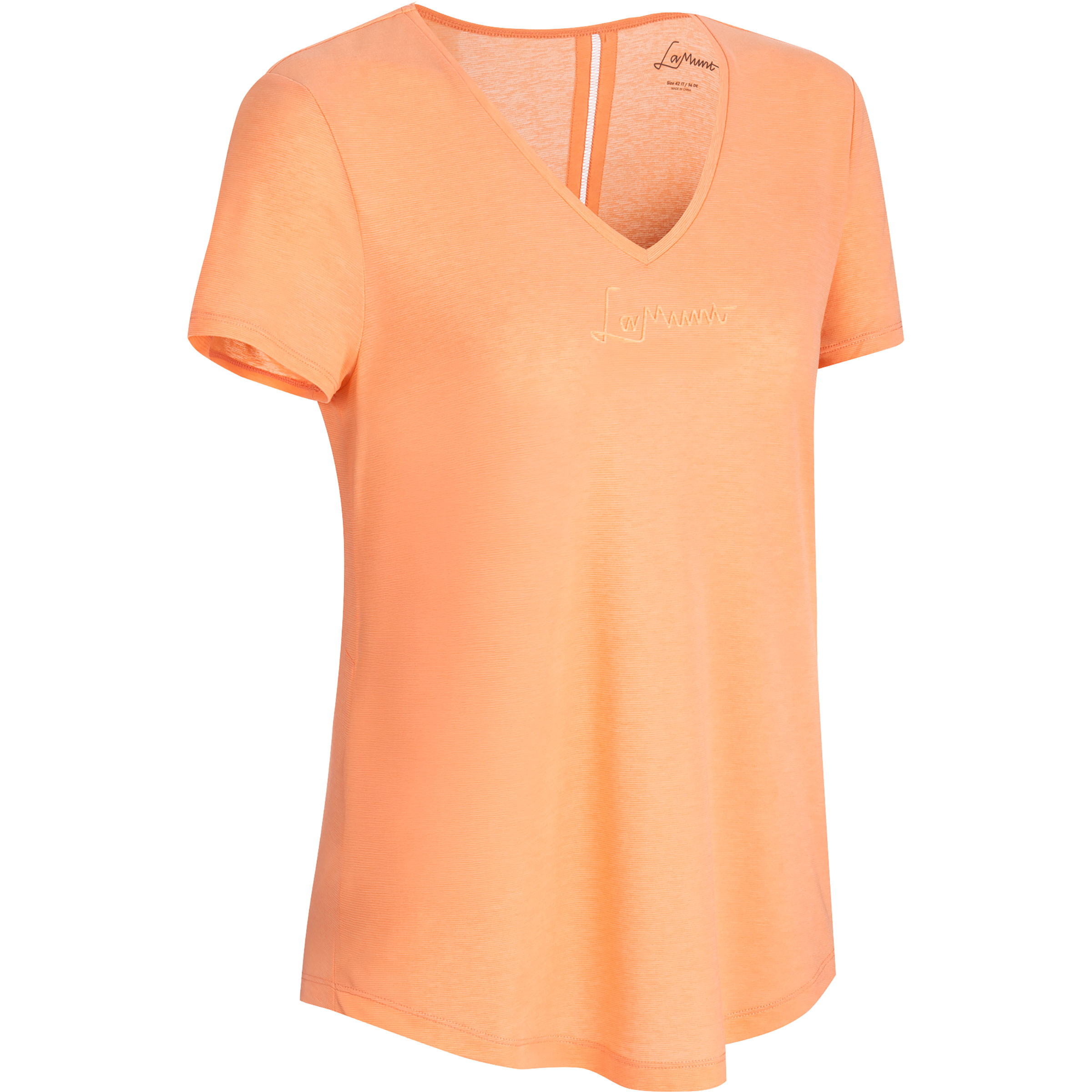 LaMunt Tina Logo Light Damen T-Shirts orange Größe M Trekking Hautfreundlich