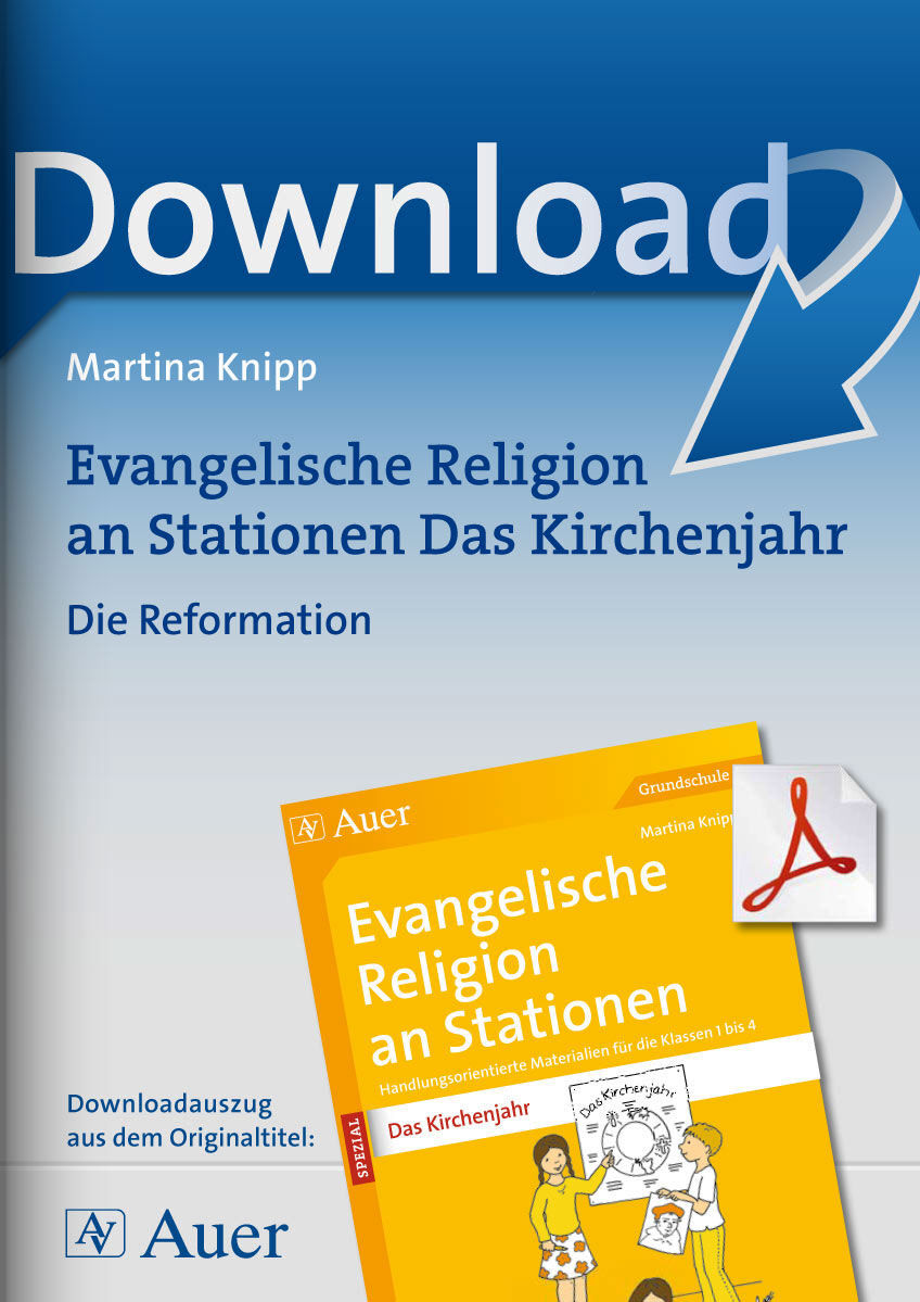 Auer Verlag Evangelische Religion an Stationen Das Kirchenjahr: Die Reformation
