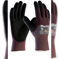 ATG 12 Paar `MaxiDry®`, 3/4 beschichtet (56-425) Kat. 2 Nitril-Handschuhe - Größe 9 (L)