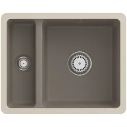 Villeroy und Boch Unterbauspüle 675802TR mit Ablaufgarnitur und Excenterbetätigung, Timber