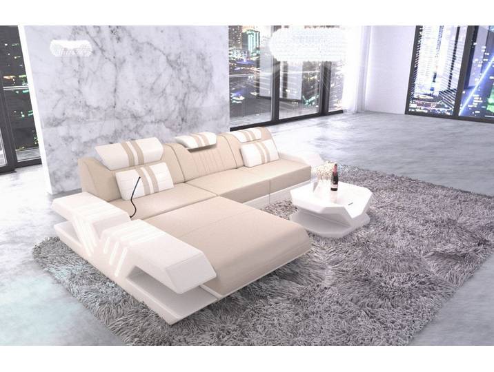 Couch Venedig L-Form in Stoff