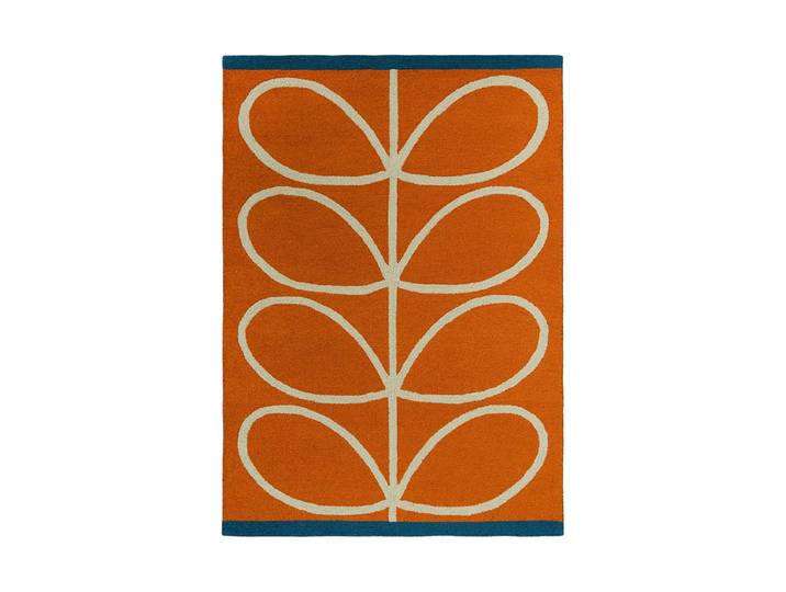 Hochwertiger In-/Outdoor Designer Teppich „Linear Stem“, verschiedene Grössen Orange ORLA KIELY