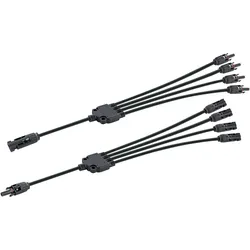 Schwaiger, Zubehör Stromerzeuger, Adapterkabel 4in1 Set 0.2m (Solarstecker)